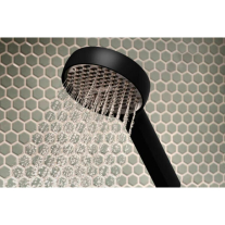 Coloană de duș Hansgrohe, Activera S, cu baterie termostatică Ecostat Fine, negru mat